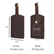 Flap Leather Travel Luggage Tag | https://www.bestnamebadges.com