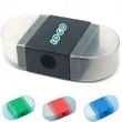 Dual-Function Pencil Sharpener With Built-In Eraser | https://www.bestnamebadges.com
