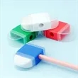 Dual-Function Pencil Sharpener With Built-In Eraser | https://www.bestnamebadges.com