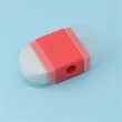 Dual-Function Pencil Sharpener With Built-In Eraser | https://www.bestnamebadges.com