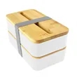 Eco-Friendly Bento Lunch Box with Utensils & Bamboo Lid | https://www.bestnamebadges.com