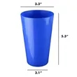 16 oz. Colorful Reusable Plastic Party Cups Stadium | https://www.bestnamebadges.com