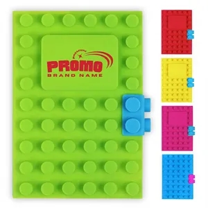 Fun Colorful Silicone Notebook Diary Lego-Inspired Journal