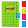 Fun Colorful Silicone Notebook Diary Lego-Inspired Journal | https://www.bestnamebadges.com