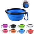 Silicone Foldable Bowl With Carabiner | https://www.bestnamebadges.com