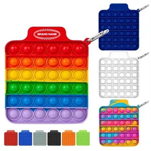 Push Pop Silicone Bubble Stress Relief Toys Squishy Washable | https://www.bestnamebadges.com