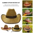 Summer Beach Cowboy Straw Hat | https://www.bestnamebadges.com