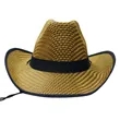 Summer Beach Cowboy Straw Hat | https://www.bestnamebadges.com