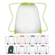 Promotional PVC Drawstring Backpack | https://www.bestnamebadges.com