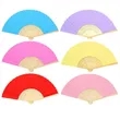Foladble Paper Bamboo Fan | https://www.bestnamebadges.com