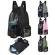 Swim Bag Mesh Drawstring Backpack | https://www.bestnamebadges.com