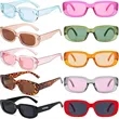 Rectangle Sunglasses UV400 Protection | https://www.bestnamebadges.com