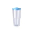 Clear & Colorful Lidded Double Walled 24oz | https://www.bestnamebadges.com