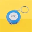 Retractable Plastic Round Tape Measure Keychain | https://www.bestnamebadges.com