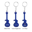 Guitar Shaped Bottle Opener Keychain | https://www.bestnamebadges.com