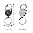 Portable Bottle Opener Compass Keychain | https://www.bestnamebadges.com