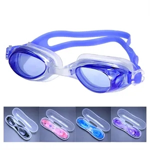 Unisex Adult Swimming Pool Goggles With Ear Plugs