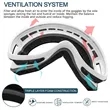 Ski Goggles Over Glasses for Men Women Skiing | https://www.bestnamebadges.com