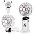 Portable Mini Handheld Fan with LED Display Rechargeable | https://www.bestnamebadges.com