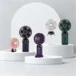 Portable Mini Handheld Fan with LED Display Rechargeable | https://www.bestnamebadges.com