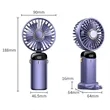 Portable Mini Handheld Fan with LED Display Rechargeable | https://www.bestnamebadges.com