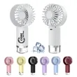 Portable Mini Handheld Fan with LED Display Rechargeable | https://www.bestnamebadges.com
