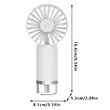Portable Mini Handheld Fan with LED Display Rechargeable | https://www.bestnamebadges.com