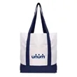 Large TJ Canvas Tote Bag | https://www.bestnamebadges.com