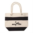 16 oz. Cotton Canvas Nautical Tote with Rope handles | https://www.bestnamebadges.com