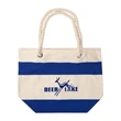 16 oz. Cotton Canvas Nautical Tote with Rope handles | https://www.bestnamebadges.com