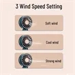 Mini Handheld Personal Small Desk Fan USB Rechargeable | https://www.bestnamebadges.com