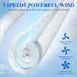 Rechargeable Bladeless Wearable Neck Fan Soft | https://www.bestnamebadges.com