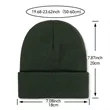 Plain Winter Beanies Hats Unisex Knit Cuffed Skull Caps | https://www.bestnamebadges.com