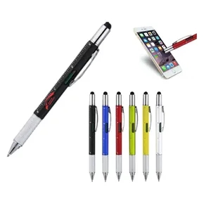 Screwdriver Leveler Stylus Touch Screen Multitool Tool Pen  | https://www.bestnamebadges.com