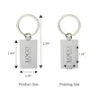 Reflection Flat Metal Keychain | https://www.bestnamebadges.com