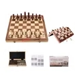 Kids Magnetic Folding Chess Set Wooden Board Strategy Game | https://www.bestnamebadges.com