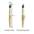 Custom Paint Brush Pens | https://www.bestnamebadges.com