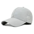Quick Dry Sports Cap Athletic Mesh Adjustable Plain Hat | https://www.bestnamebadges.com