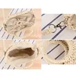 Womens Straw Beach Bag Woven Crossbody Shoulder  | https://www.bestnamebadges.com
