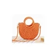 Womens Straw Beach Bag Woven Crossbody Shoulder  | https://www.bestnamebadges.com