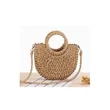 Womens Straw Beach Bag Woven Crossbody Shoulder  | https://www.bestnamebadges.com