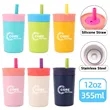 Kids Insulation Stainless Steel Tumbler with Flexible Straw | https://www.bestnamebadges.com