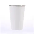 16 oz Stainless Steel Pint Cups Stackable Mugs | https://www.bestnamebadges.com