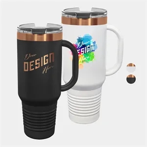 40 oz Polar Camel® Ion Plated Insulated Travel Mug | https://www.bestnamebadges.com
