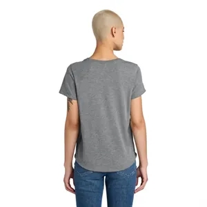 AllMade Women's Relaxed Tri-Blend Scoop Neck Tee | https://www.bestnamebadges.com