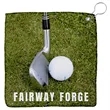 12" x 12" Sublimated Micro Fiber Golf Towel | https://www.bestnamebadges.com