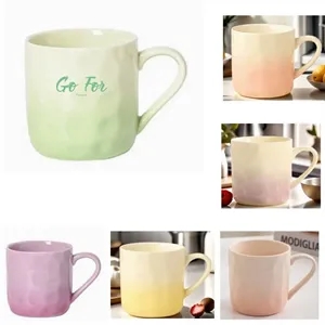 Creative Gradient Macaroon Color Ceramic Handmade Coffee Mug
