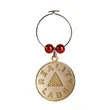 Custom Sandblast Wine Charms 1" | https://www.bestnamebadges.com