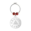Custom Sandblast Wine Charms 1" | https://www.bestnamebadges.com