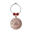 Custom Sandblast Wine Charms 1" | https://www.bestnamebadges.com